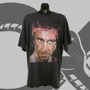 Vintage Scarface T-Shirt Bootleg Y2K Tee Men's XXL Double Sided
